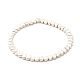 Bracelet extensible en perles de coeur en alliage pour femme(BJEW-JB07722-02)-1