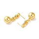 Rack Plating Brass Stud Earrings(EJEW-U012-05G)-3