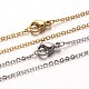304 Stainless Steel Cable Chain Necklaces(NJEW-M124-01)-1