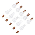 10Pcs Clear Glass Wishing Bottles, Bead Containers, with 10Pcs Cork Stopper, Vase, 2.95~3.05x1.55~1.6cm, Hole: 6mm
(AJEW-TA0002-85D)