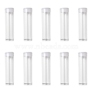 Plastic Bead Containers, Bead Storage Tubes with Top Cap, Bottle, Clear, 5.5x1.5cm, Capacity: 2ml(0.06 fl. oz)(CON-YW0001-29)