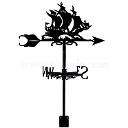 Orangutan Iron Wind Direction Indicator, Weathervane for Outdoor Garden Wind Measuring Tool, Ship, 260~265x358mm(AJEW-WH0265-023)