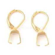 304 Stainless Steel Leverback Earring Findings, with Ice Pick Pinch Bails, Golden, 22x10x4mm(STAS-U025-01G-02)