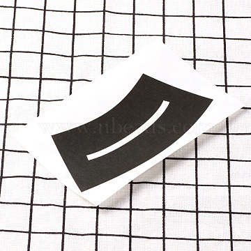 DIY Scrapbook Pulled Decorative Paper Tapes, Adhesive Tapes, Black, 107x51mm(DIY-L004-B01)
