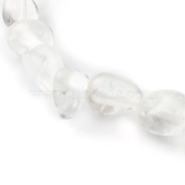 Natural Quartz Crystal Beaded Stretch Bracelets for Kids(BJEW-JB06250-09)-5
