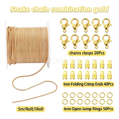 DIY Chains Bracelet Necklace Making Kit(DIY-YW0005-83G)-3