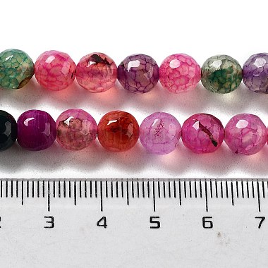 Chapelet de perles rondes en agate naturelle(G-L085-8mm-01)-5