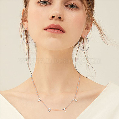 SHEGRACE Stainless Steel Pendant Necklaces(JN1004A)-3
