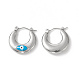 316 Stainless Steel Hoop Earrings(EJEW-I282-01B-02P)-2