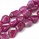 Chapelets de perles en agate à rayures naturelles/agates à bandes(G-S299-84B)-1