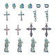 Spritewelry 32pcs 8 pendentifs en alliage de couleur arc-en-ciel(PALLOY-SW0001-02)-2