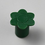 PVC Garden Bamboo Pole Cover, Flower, 26.5x26.5x23mm, Inner Diameter: 14.5mm(AJEW-WH20070-225A)
