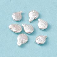 Baroque Natural Keshi Pearl Beads, Gourd, Seashell Color, 14.5~16.5x11.5~12x4~5mm, Hole: 0.7mm(PEAR-N020-L33)