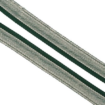 Polyester Book Headbands, for Book Binding Decoration, Sea Green, 1/2 inch(13~15x1mm)