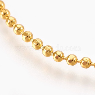 Brass Ball Chain Necklaces(X-KK-F763-06G)-2