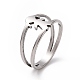 201 кольцо на палец в форме девушки из нержавеющей стали(RJEW-J051-20P)-1