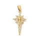 Brass Cubic Zirconia Pendants(KK-M295-09G)-1