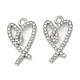 Legierung Rhinestoneanh&auml;nger(FIND-D044-20P-02)-1