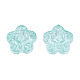 Perles de verre peintes par pulv&eacute;risation transparent(GLAA-N035-029-C01)-1