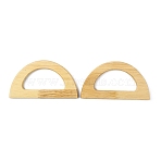 D-shape Wooden Bag Handles, for Bag Replacement Accessories, BurlyWood, 7.5x13.5x0.9cm, Inner Diameter: 8.15x4cm(FIND-WH0135-76)