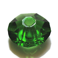 Imitation Austrian Crystal Beads, Grade AAA, Faceted, Flat Round, Green, 8x4mm, Hole: 0.9~1mm(SWAR-F061-4x8mm-15)