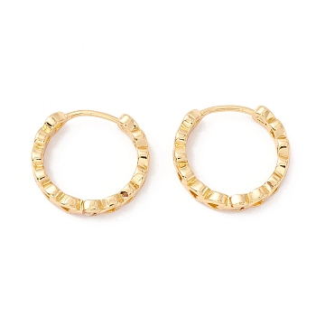 Heart Filigree Huggie Hoop Earrings for Girl Women, Real 18K Gold Plated, 6 Gauge, 4x18mm, Pin: 1mm