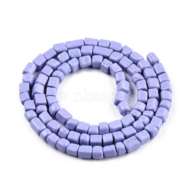 Opaque Spray Painted Glass Bead Strands(GLAA-N047-08-A03)-2