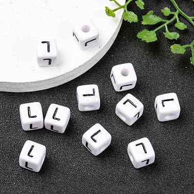 Letter Acrylic European Beads(OPDL-R050-10mm-L)-6