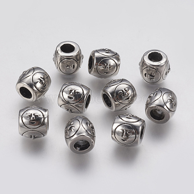 Ion Plating(IP) 304 Stainless Steel European Beads(STAS-J022-049AS)-2