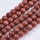Synthetic Goldstone Bead Strands(G-R193-04-6mm)-1