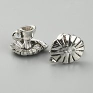 Tibetan Style Cups Theme Alloy Charms, Cup Pattern, 10x14x11mm, Hole: 1.4mm(FIND-CJC0016-09-03)