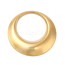 Ion Plating(IP) 304 Stainless Steel Pendants, Round Ring, Real 18K Gold Plated, 41.5x4mm, Hole: 27mm(STAS-A070-32G)