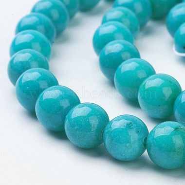 Natural Mashan Jade Round Beads Strands(X-G-D263-8mm-XS28)-2