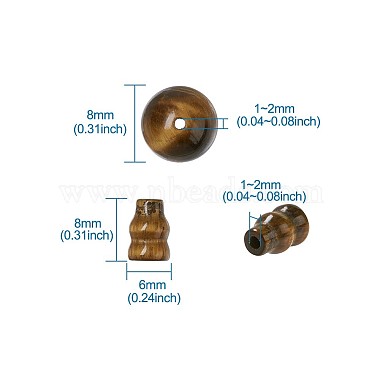Natural Tiger Eye Buddhist Beads(G-TA0001-02C)-7