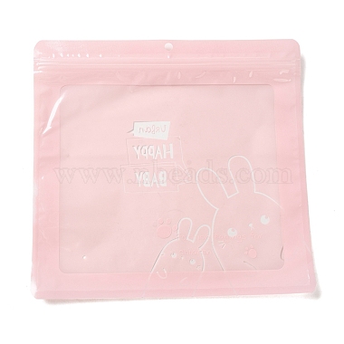 Pink Rabbit Plastic Bags