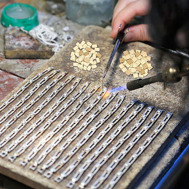 Soldadura de chip de latón chapado en oro pandahall elite 200pcs 4 estilo(DIY-PH0010-47)-3