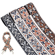 WADORN 8 Yards 4 Styles Ethnic Style Double-Sided Flower Polyester Ribbon(DIY-WR0003-58)-1