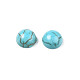 Craft Findings Dyed Synthetic Turquoise Gemstone Flat Back Dome Cabochons(TURQ-S266-4mm-01)-2