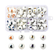 80Pcs 8 Colors Christmas Opaque Glass Beads(EGLA-YW0001-07)-1