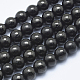 Charbon naturel rangées de perles de quartz(G-E444-39-6mm)-1