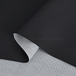 1 Yard PU Leather Fabric, DIY Craft Supplies, Black, 1500x0.7mm(DIY-AR0005-04A)