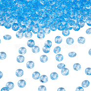 1000pcs Acrylic Rhinestone Pointed Back Cabochons, Faceted, Diamond, Dodger Blue, 8x4mm(GACR-SP0001-04A)