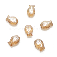 Transparent Glass Beads, Fish, Wheat, 10x14mm, Hole: 1.2mm(ANIM-PW0001-092G)