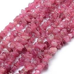 Natural Tourmaline Beads Strands, Chip, 3~5mm, Hole: 0.6mm; about 16''(40cm)(G-P406-12)