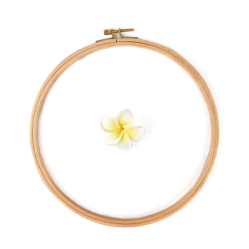Wood Cross Stitch Embroidery Hoops, Embroidered Display Frame, Sewing Tools Accessory, BurlyWood, 250mm