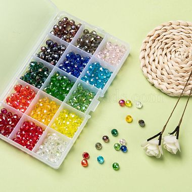 Perles de verre galvanisées 15 couleurs(EGLA-X0006-02B-8mm)-6