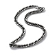 Ion Plating(IP) 304 Stainless Steel Cuban Link Chain Necklace(NJEW-P288-01C-AS)-1