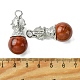 Natural Red Jasper Pendants(G-C114-04P-11)-3