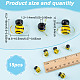 15Pcs Handmade Lampwork Beads(LAMP-GO0001-15)-2