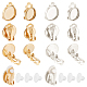 24Pcs 4 Style Brass Clip-on Earring Settings(KK-BBC0008-44)-1